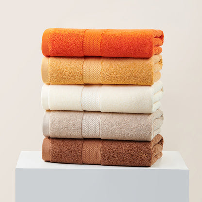 Brown Premium Thick Cotton Bath Towel for Adults - Soft and Absorbent Bathroom Towel