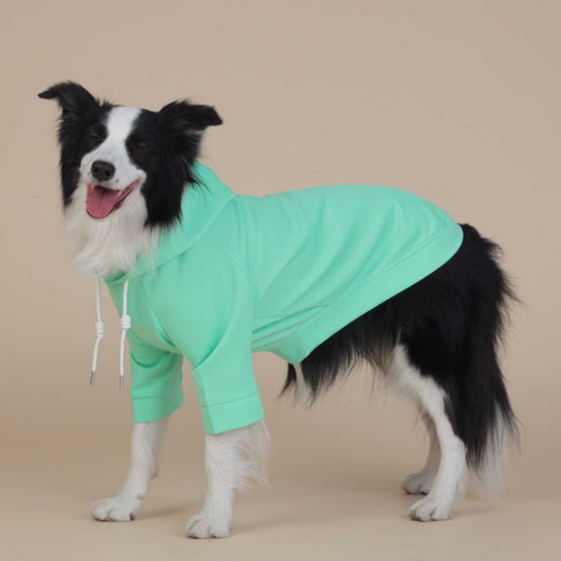 5XL Green Cute Dog Hoodie with Adjustable Drawstring - Available in Various Sizes