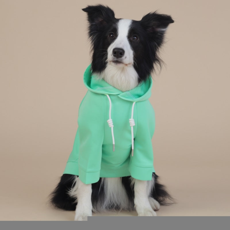 6XL Green Cute Dog Hoodie with Adjustable Drawstring - Available in Various Sizes