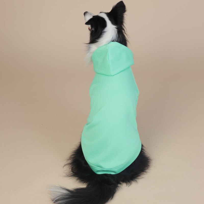 9XL Green Cute Dog Hoodie with Adjustable Drawstring - Available in Various Sizes