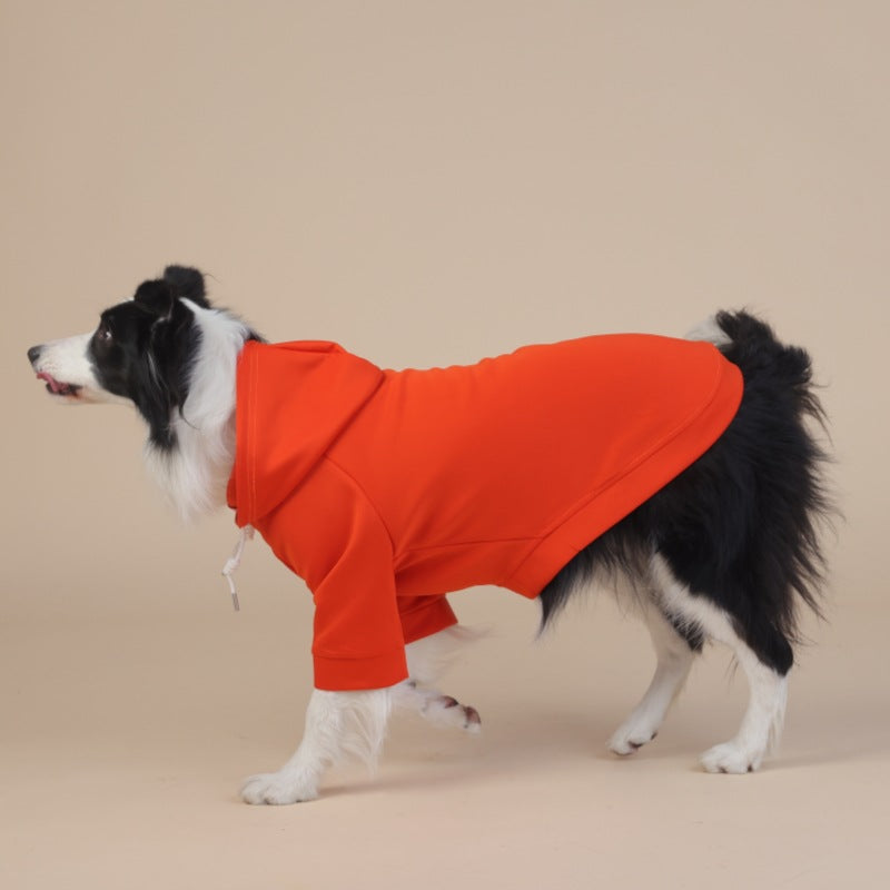 4XL Black Cute Dog Hoodie with Adjustable Drawstring - Available in Various Sizes