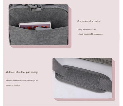 Pink Portable Pet Travel Carrier Bag - Foldable, Durable, and Comfortable for Small Dogs & Cats 50cmx34cmx34cm