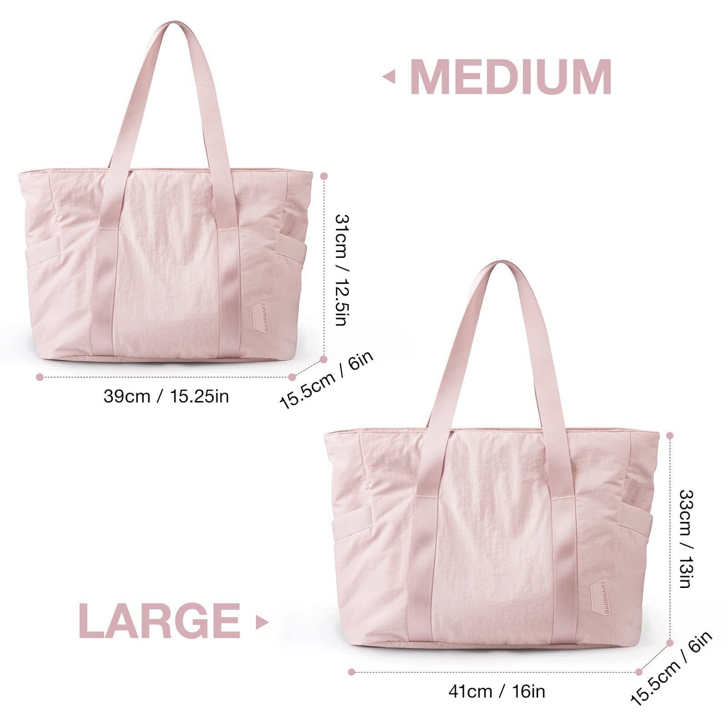 Off White Stylish and Practical Water-Resistant Tote Bag for Daily Use & Yoga - Spacious with Convenient Compartments