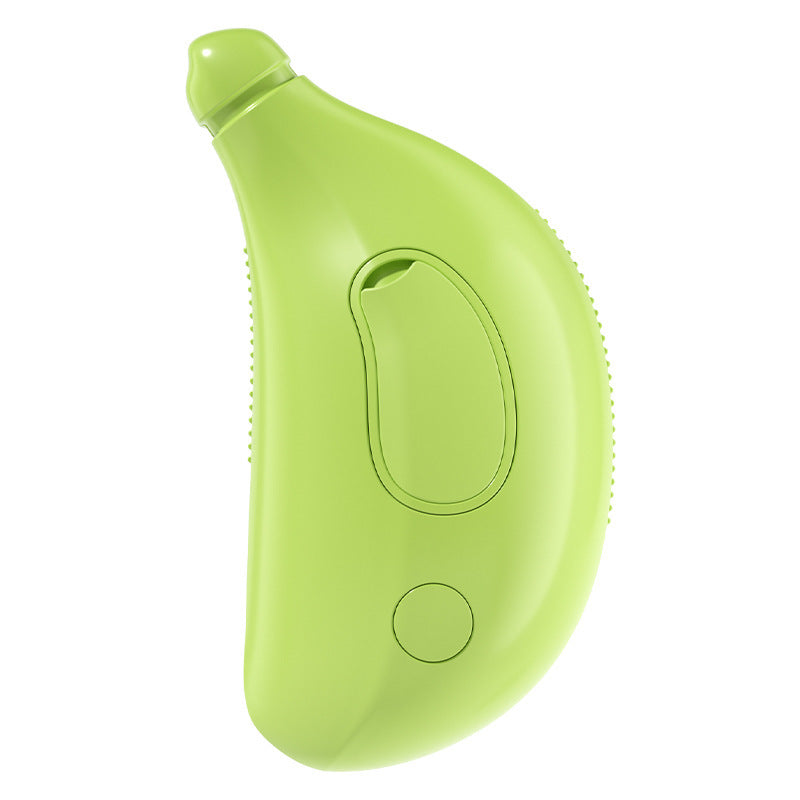 2 PCS Green Banana Electric Pet Brush | One-Click Spray, Massage, & Hair Removal