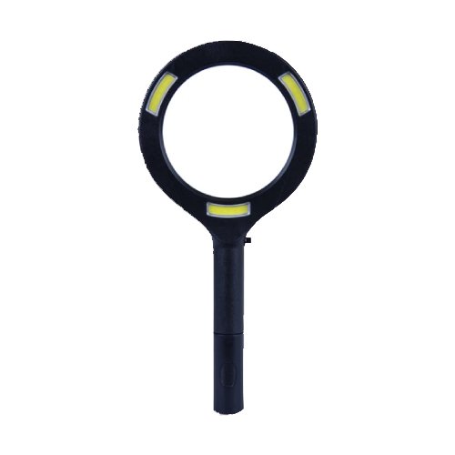 Brillar Light Up Magnifying Glass with COB LED Technology-Black/Navy