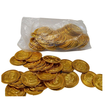 Pirate golden coins