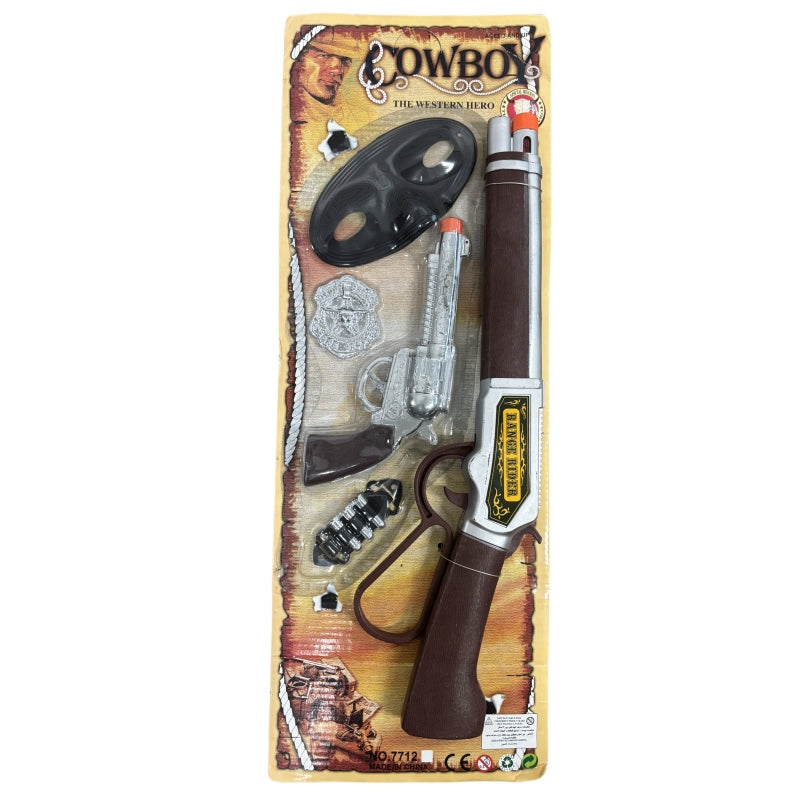 Western cowboy toy gun play set