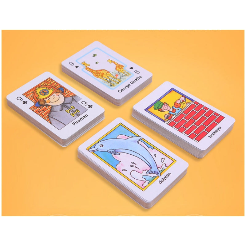 Crazy Eight Hearts Old Maid Fish Educational children card games - Crazy Eight