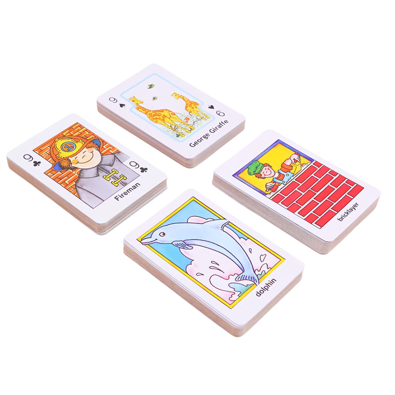 Crazy Eight Hearts Old Maid Fish Educational children card games - Old Maid