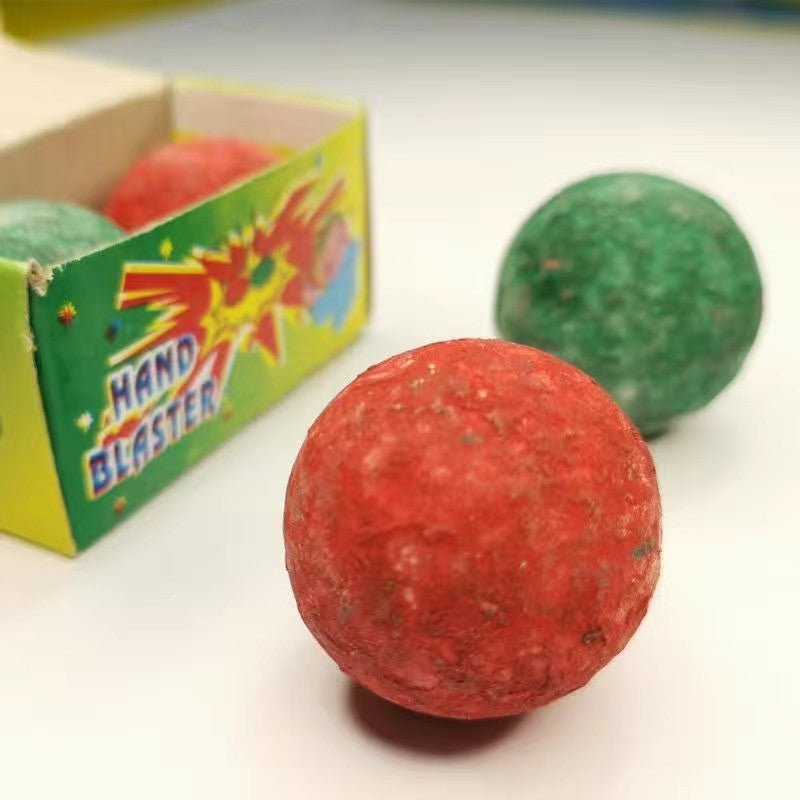 4 packs of HAND BLASTER-Spark Ball Popping Blaster Ball Board Cannon Pop-on-Bump.