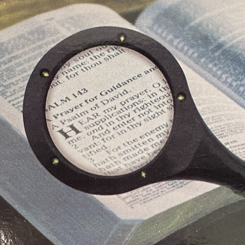 LED Hand-Held 66mm Magnifying Glasses with high brightness