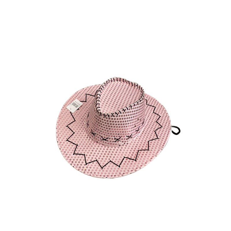 Sequin Cowboy Hat party hat - Pink