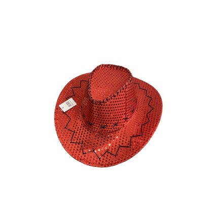 Sequin Cowboy Hat party hat - Pink