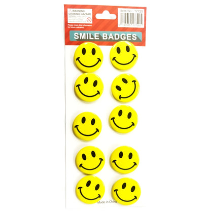 Smiley face badges - Large 5.5cm