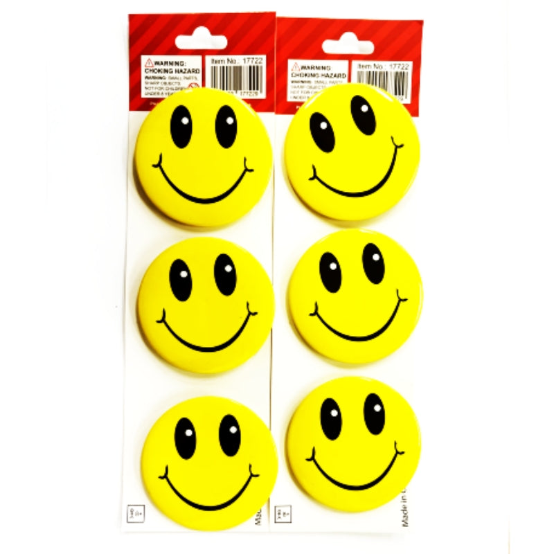 Smiley face badges - Large 5.5cm
