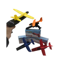 2x Ejection Foam Plane Toy Outdoor Sport with Light Safe for Children Birthday Gift