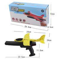 2x Ejection Foam Plane Toy Outdoor Sport with Light Safe for Children Birthday Gift