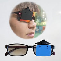 ISSF Flip-Up Eyeshield Sport Shooting Eye Shield Aim Blocker Targeting Sight Cover Blinding - Pink-Horizontal 4x3cm