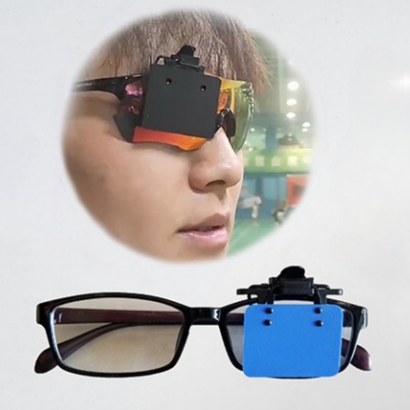 ISSF Flip-Up Eyeshield Sport Shooting Eye Shield Aim Blocker Targeting Sight Cover Blinding - Pink-Horizontal 4x3cm