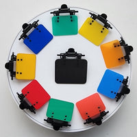 ISSF Flip-Up Eyeshield Sport Shooting Eye Shield Aim Blocker Targeting Sight Cover Blinding - Yellow-Horizontal 4x3cm