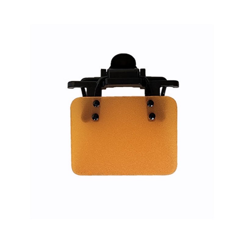 ISSF Flip-Up Eyeshield Sport Shooting Eye Shield Aim Blocker Targeting Sight Cover Blinding - Yellow-Horizontal 4x3cm