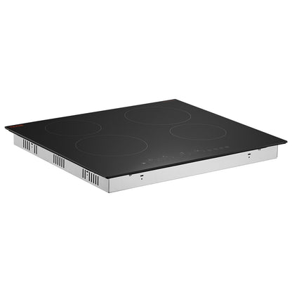 VEVOR Built-in Electric Cooktop Radiant Ceramic Cooktop 4 Burners 23.2x20.5 inch