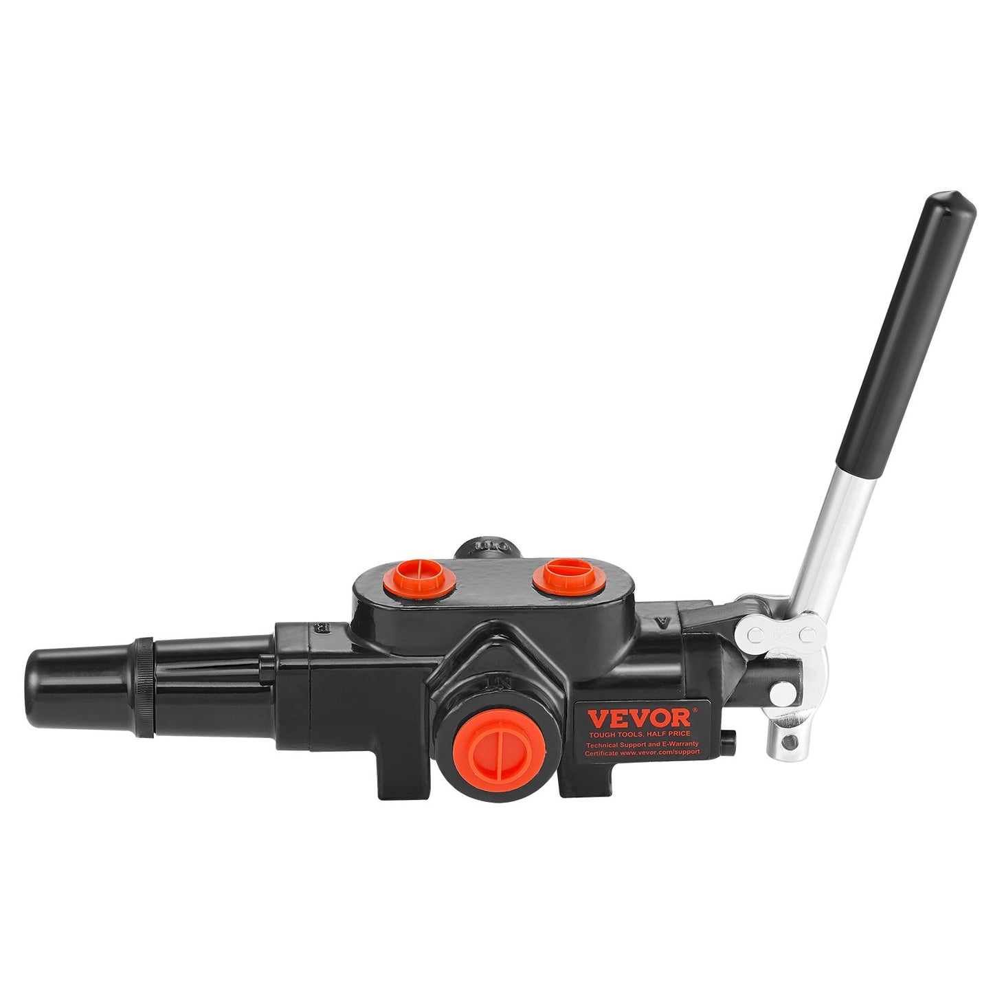 VEVOR Hydraulic Log Splitter Valve 1 Spool, 25 GPM Hydraulic Directional Control Valve, 3626PSI Hydraulic Loader Valve, Hydraulic Joystick Control Valve for Small Tractors, Loaders, Log Splitter