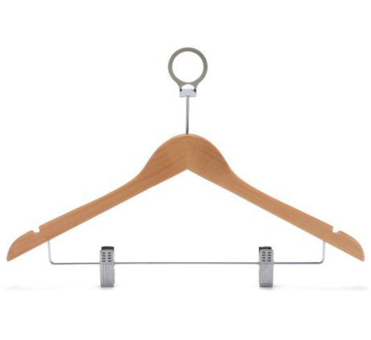 Anti-theftWooden Cloth Hanger - Natural Wood