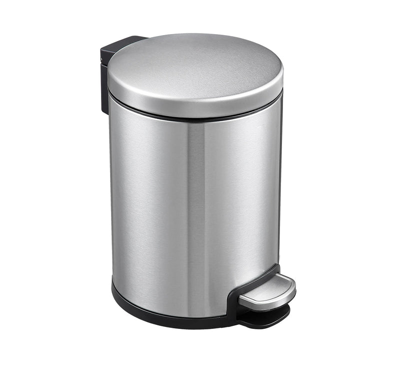 Round Soft Closing Stainless Steel PEDAL Bin- 3L