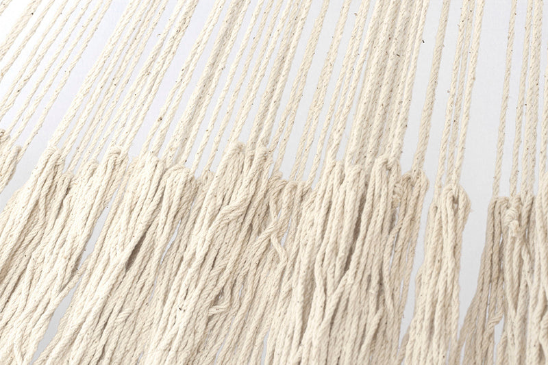 Ivory Cascade, hand woven rope Authentic Mexican Hammock