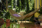 Outdoor undercover cotton Mayan Legacy hammock with hand crocheted tassels King Size Cedar