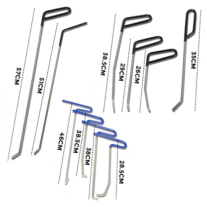 23pcs PDR Tools Push Rods Spring Stainless Steel Dent Repair Kit Dent Removal Rods Set for Car Minor Dents Remover Puller Hail Damage Door Dings