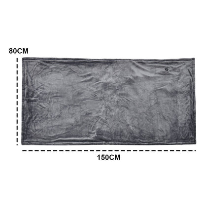 Electric Heated Blanket Washable 10W Heated Soft Thermal Zipper Shawl Wraps USB Charging Winter Heating Wraps Pad with 3 Level Temperature Setting