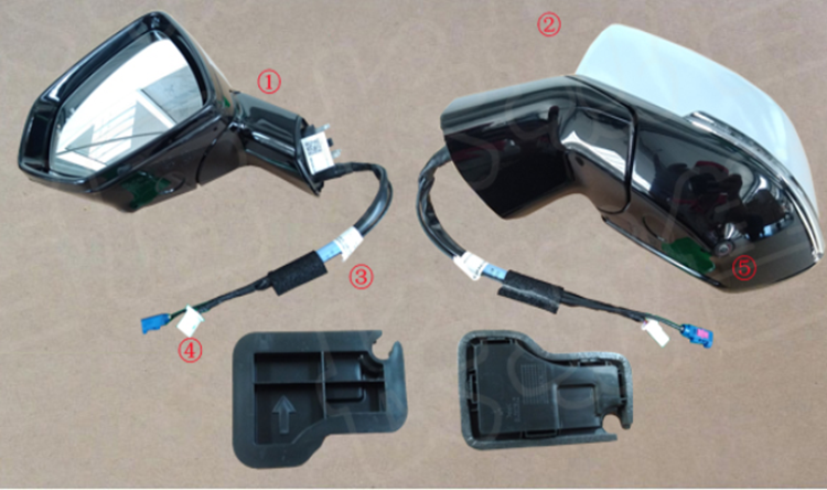 White/Black (Please tell the supplier which color) 5 +1 Wire LH 2022 and before Great Wall Haval H6 Edition Electric Folding Steering Car Rearview Assembly Exterior Mirrors