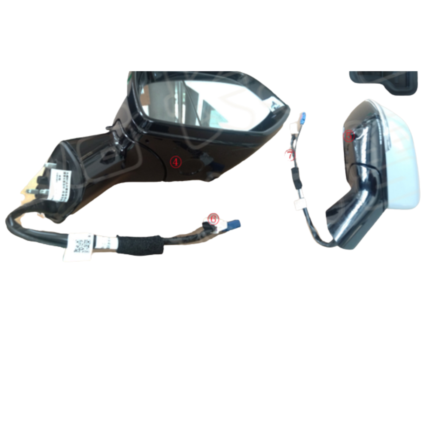 White/Black (Please tell the supplier which color) 5 +1 Wire RH 2022 and before Great Wall Haval H6 Edition Electric Folding Steering Car Rearview Assembly Exterior Mirrors