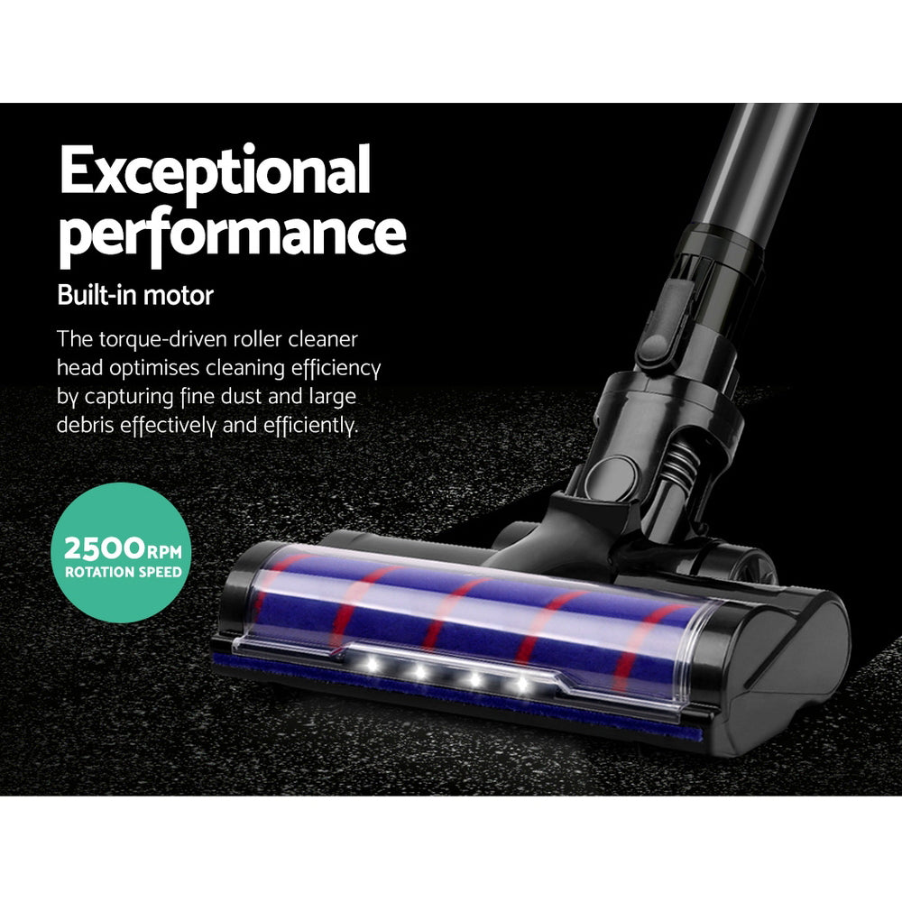 Devanti Handheld Vacuum Cleaner Motorised Roller Brush Head