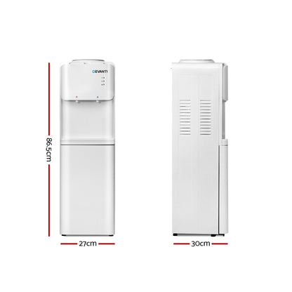 Devanti Water Cooler Dispenser Stand 22L White - Hot & Cold