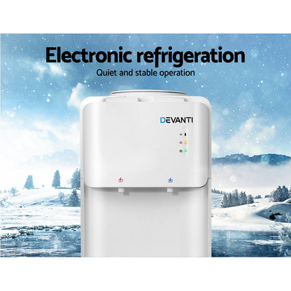 Devanti Water Cooler Dispenser Stand 22L White - Hot & Cold