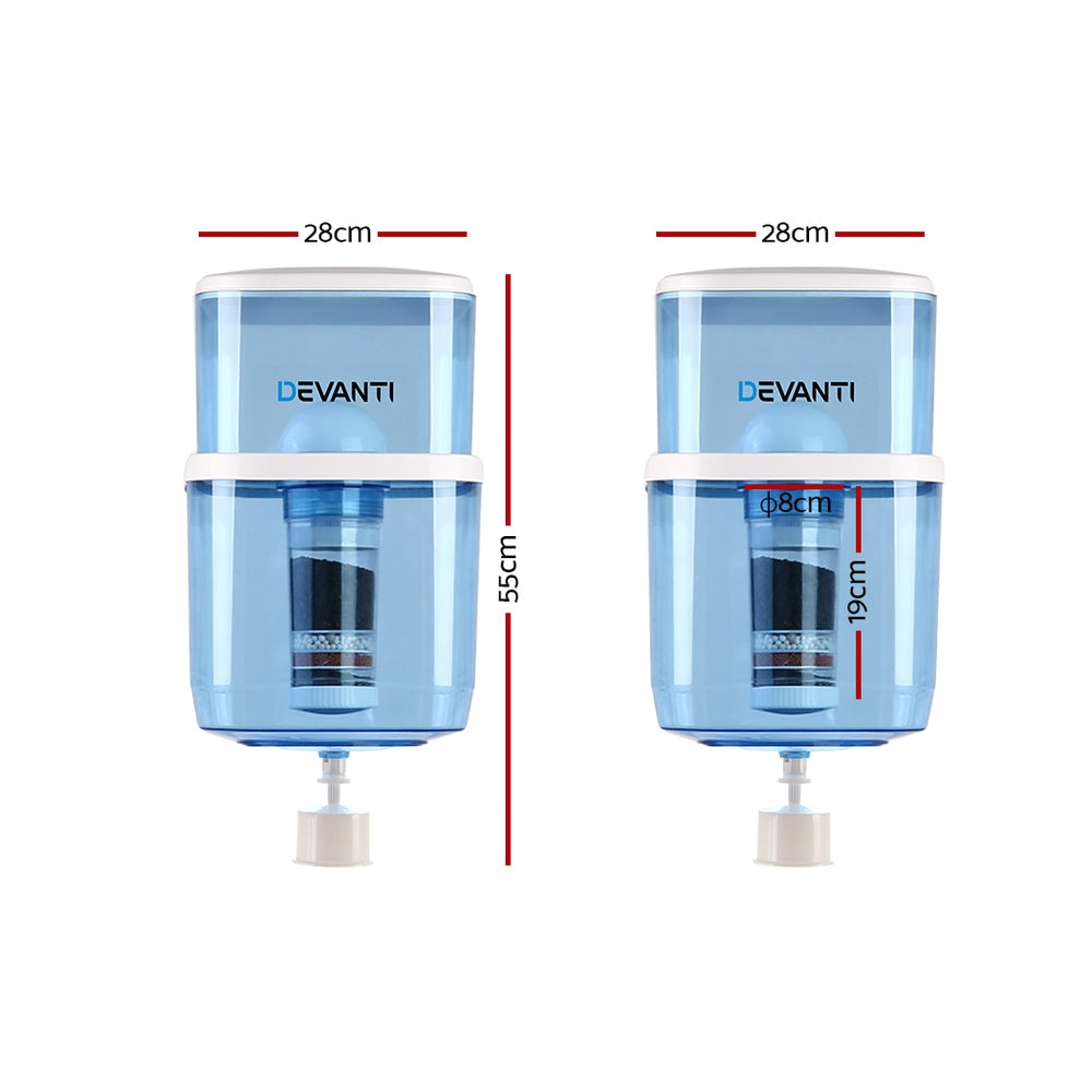 Devanti Water Cooler Dispenser 22L Filter Bottle