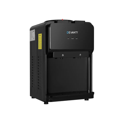 Devanti Water Cooler Dispenser Bench Top 22L Black - Hot & Cold