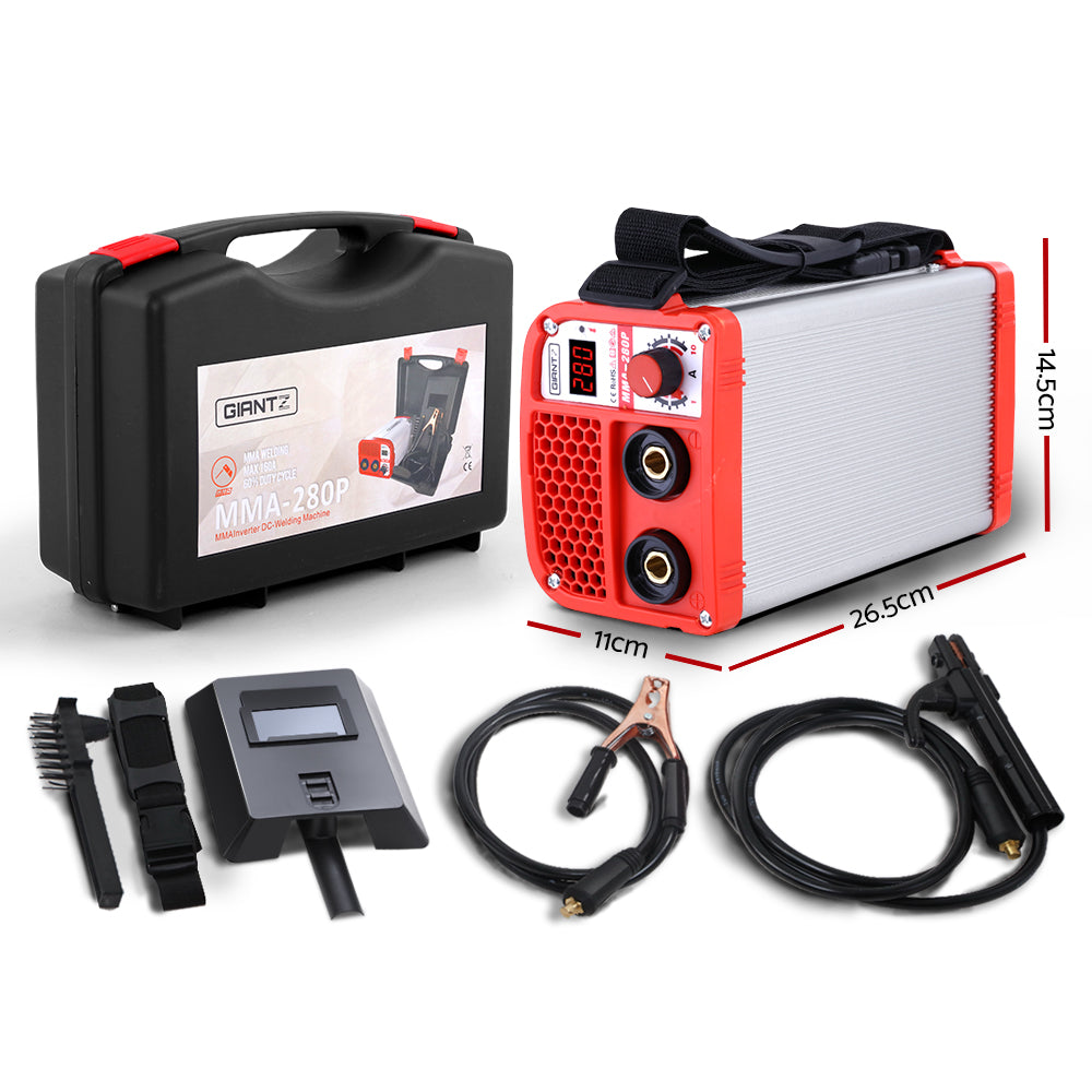 Giantz 280 Amp Inverter Welder DC MMA ARC IGBT Stick Portable Welding Machine