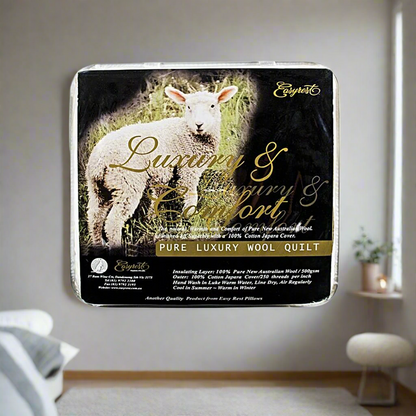 Easyrest 500GSM Winter Weight Australian Made Washable Wool Quilt Queen