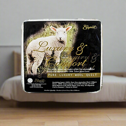 Easyrest 500GSM Winter Weight Australian Made Washable Wool Quilt Queen