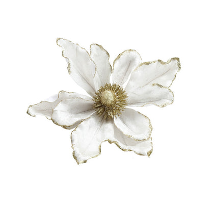 Jingle Jollys 14Pcs Christmas Tree Flower Set Xmas Garland Wreath Magnolia White