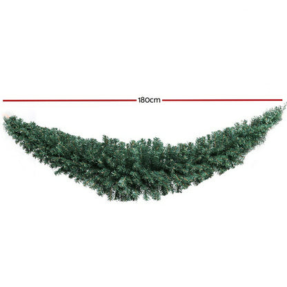 Jingle Jollys 1.8m Christmas Garland Xmas Decorations Green Wedding Party