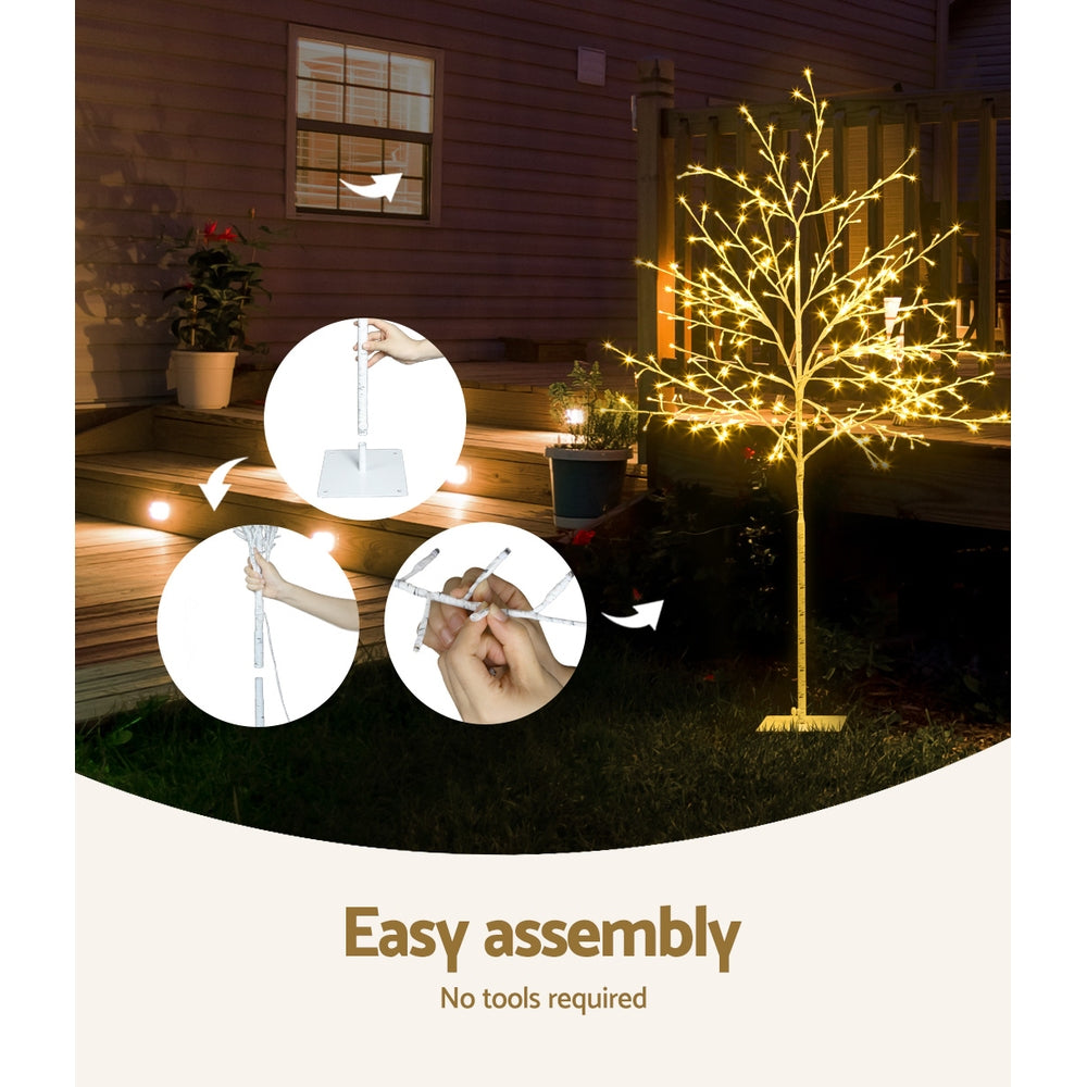 Jingle Jollys Christmas Tree 1.5M 304 LED Lights Xmas Tree Decor Warm White