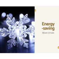 Jingle Jollys Christmas Lights 80 LED 3M Icicle Light Snow Decorations