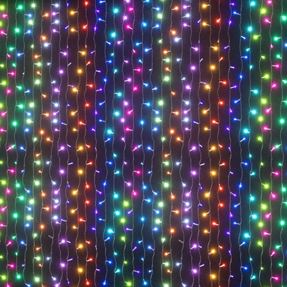 Jingle Jollys 6X3M Christmas Lights Curtain String Light 960 LED RGB Remote