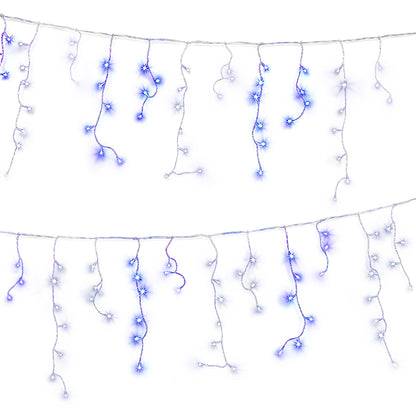 20M Christmas Lights Icicle Light 800 LED Blue White Decor Jingle Jollys