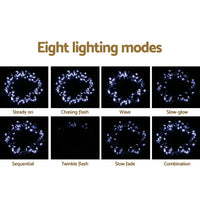 Jingle Jollys Christmas Lights 100 LED 10M String Light Snow Decorations